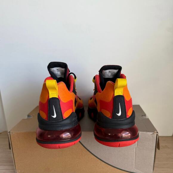 Nike Air Max 270 React Lava/Magma Men Sneakers- SZ M 7.5- W 9 main image 12